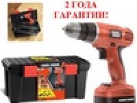 Аккумуляторный шуруповерт (дрель) Black&Decker EPC12CAT2A + 40 аксессуаров + инструментальный ящик
