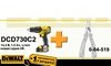 Акция! Аккумуляторный шуруповерт (дрель) DeWALT DC730C2 Li-Ion + плоскогубцы MULTITOOL Stanley