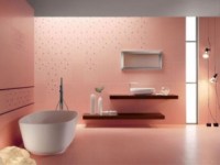 Изысканная романтика розового цвета – оригинальный интерьер ванной комнаты
