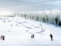 Skipark 360°: наклонённый закрытый курорт для катания на горных лыжах с экологичными технологиями