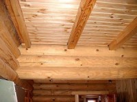 Устройство потолка в деревянном доме