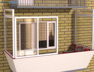 vin6 300x231 Выносное остекления балкона: варианты и этапы осуществления